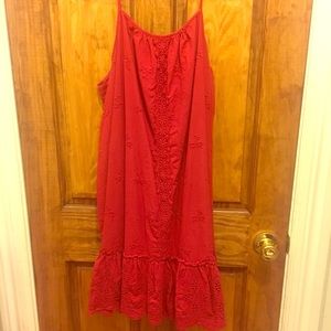 Women’s red summer dress